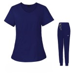Komplet Medyczny Damski Scrubs - Granatowy  - Model 42050 