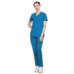 Komplet Medyczny Scrubs - Niebieski - Model 42019