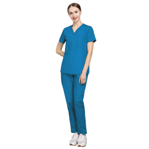Komplet Medyczny Scrubs - Niebieski - Model 42019