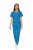 Komplet Medyczny Damski Scrubs - Niebieski - Model 42029