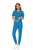 Komplet Medyczny Damski Scrubs - Niebieski - Model 42029