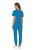 Komplet Medyczny Damski Scrubs - Niebieski - Model 42029