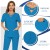 Komplet Medyczny Damski Scrubs - Niebieski - Model 42029