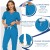 Komplet Medyczny Damski Scrubs - Niebieski - Model 42029