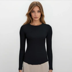 Underscrubs Koszulka Medyczna - Czarna - Model UW001