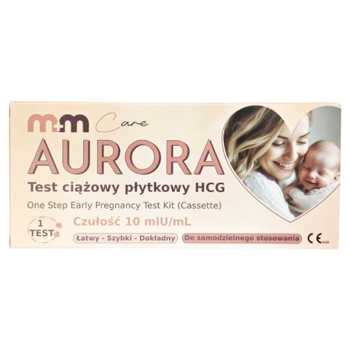 Test ciążowy płytkowy Aurora 10 mIU/ml