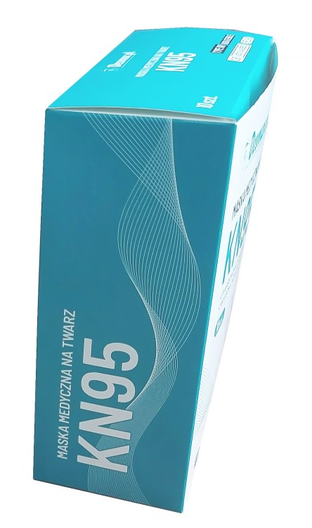 Maska 5- warstwowa KN95 BFE > 99% Pierwsza w Polsce Maska KN95, 5- warstwowa, 2 filtry, BFE 99,9% [Polska Produkcja] Pierwsza w Polsce maska medyczna KN95 Typ IIR z certyfikatem CIOP