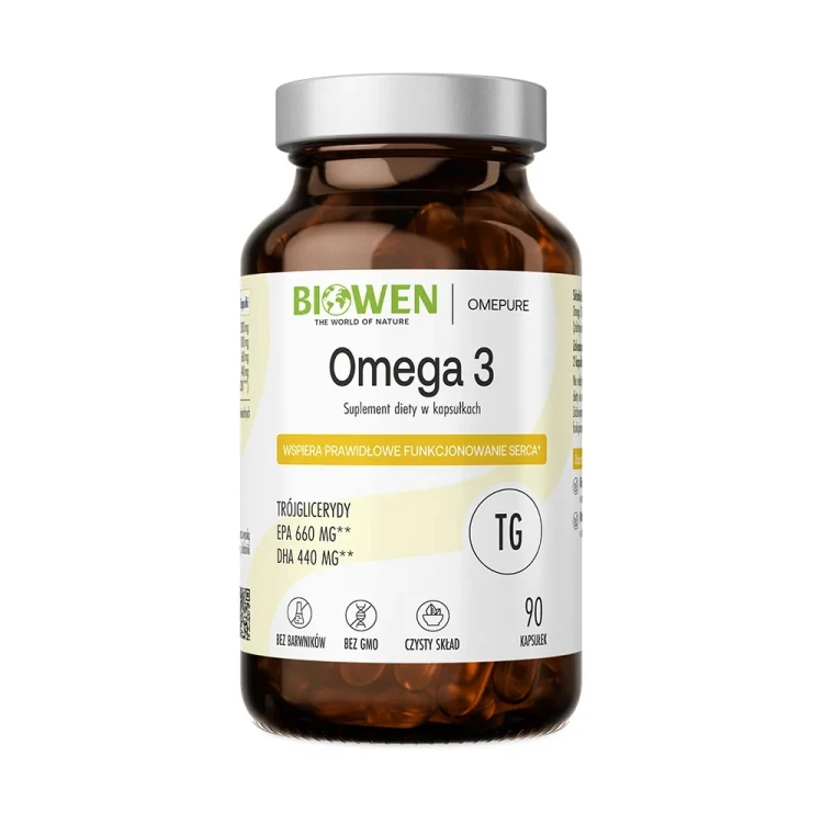 Omega 3 BIOWEN EPA 660mg DHA 440mg 90 kapsułek