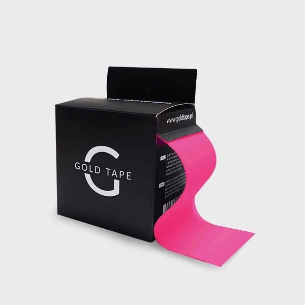 Gold Tape - plastry tejpy do kinesiology tapingu (5cm x 5m) - różowy
