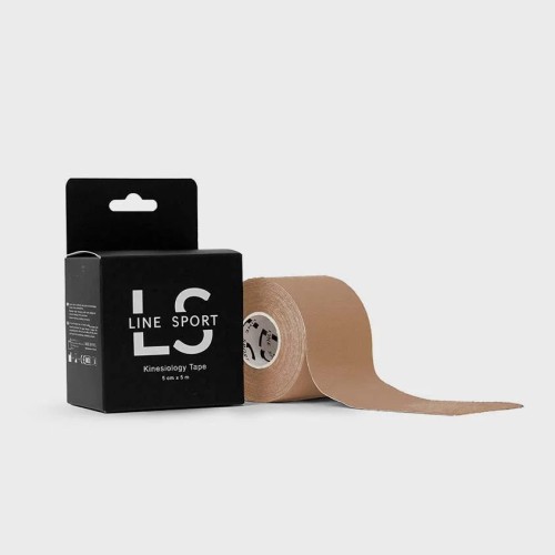 Line Sport Tape – plastry tejpy do kinesiology tapingu (5cm x 5m) - beżowy